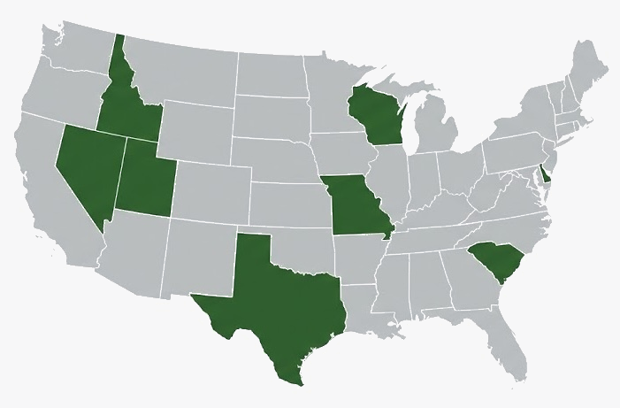 Peak Loans States Map